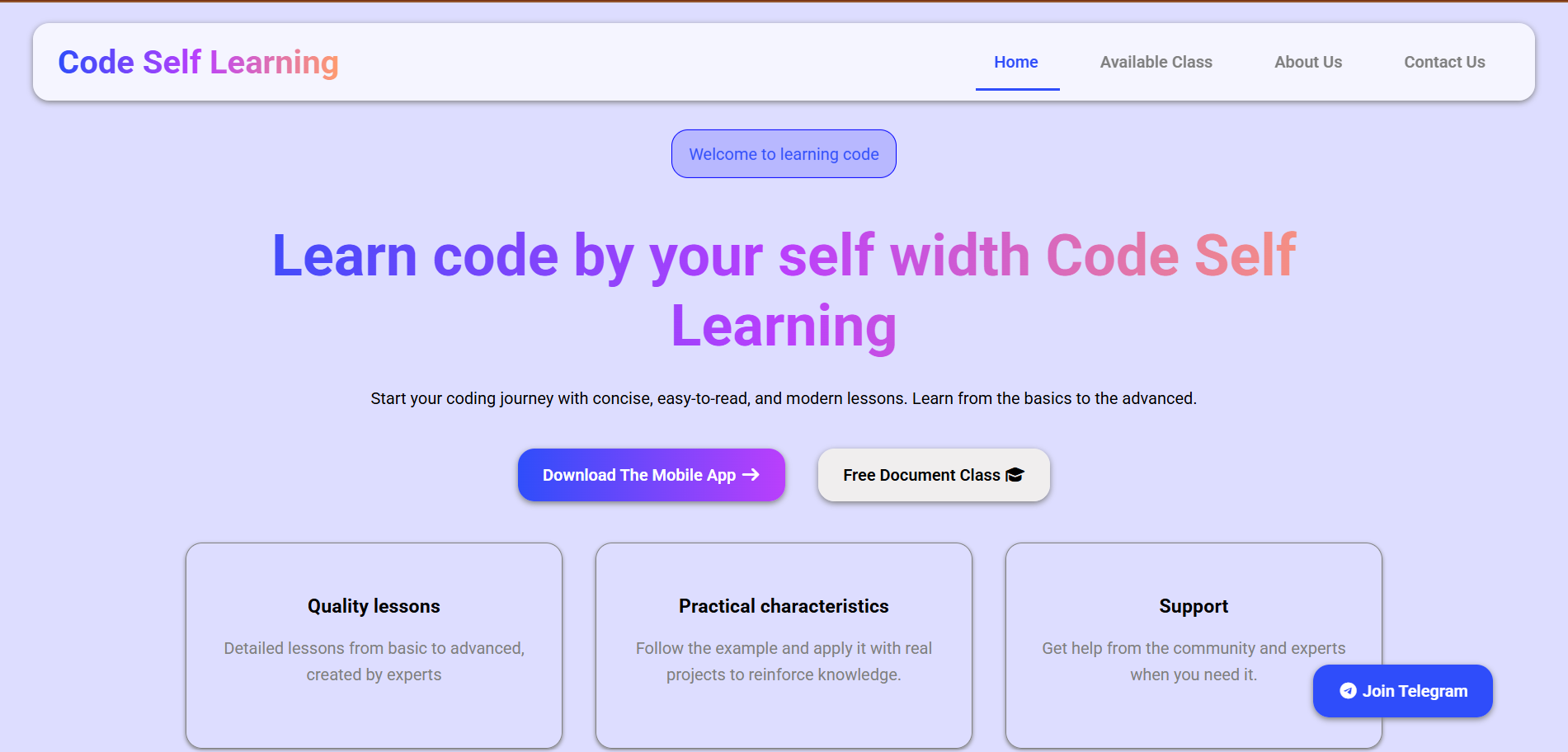 Code Online Learning